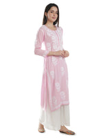Load image into Gallery viewer, Seva Chikan Hand Embroidered Modal Cotton Lucknowi Chikankari Kurta
