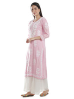 Load image into Gallery viewer, Seva Chikan Hand Embroidered Modal Cotton Lucknowi Chikankari Kurta