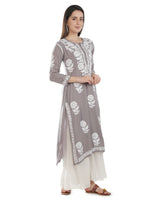 Load image into Gallery viewer, Seva Chikan Hand Embroidered Modal Cotton Lucknowi Chikankari Kurta