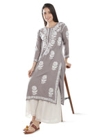 Load image into Gallery viewer, Seva Chikan Hand Embroidered Modal Cotton Lucknowi Chikankari Kurta