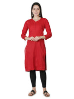 Load image into Gallery viewer, Seva Chikan Hand Embroidered Cotton Lucknowi Chikankari Kurta