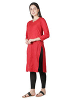 Load image into Gallery viewer, Seva Chikan Hand Embroidered Cotton Lucknowi Chikankari Kurta