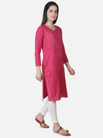 Load image into Gallery viewer, Seva Chikan Hand Embroidered Cotton Lucknowi Chikankari Kurta