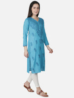 Load image into Gallery viewer, Seva Chikan Hand Embroidered Cotton Lucknowi Chikankari Kurta