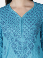 Load image into Gallery viewer, Seva Chikan Hand Embroidered Cotton Lucknowi Chikankari Kurta