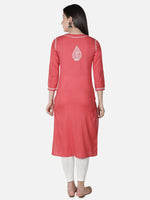 Load image into Gallery viewer, Seva Chikan Hand Embroidered Cotton Lucknowi Chikankari Kurta