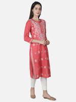 Load image into Gallery viewer, Seva Chikan Hand Embroidered Cotton Lucknowi Chikankari Kurta