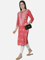 Load image into Gallery viewer, Seva Chikan Hand Embroidered Cotton Lucknowi Chikankari Kurta