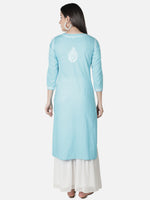 Load image into Gallery viewer, Seva Chikan Hand Embroidered Cotton Lucknowi Chikankari Kurta