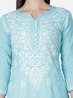 Load image into Gallery viewer, Seva Chikan Hand Embroidered Cotton Lucknowi Chikankari Kurta