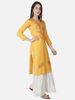 Load image into Gallery viewer, Seva Chikan Hand Embroidered Cotton Lucknowi Chikankari Kurta