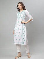 Load image into Gallery viewer, Seva Chikan Hand Embroidered Cotton Chikankari kurta