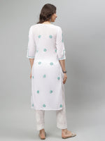 Load image into Gallery viewer, Seva Chikan Hand Embroidered Cotton Chikankari kurta