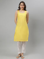 Load image into Gallery viewer, Seva Chikan Hand Embroidered Georgette Lucknowi Chikankari Kurta With Slip