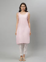 Load image into Gallery viewer, Seva Chikan Hand Embroidered Georgette Lucknowi Chikankari Kurta With Slip