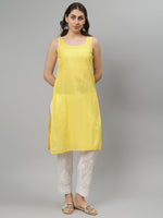 Load image into Gallery viewer, Seva Chikan Hand Embroidered Georgette Lucknowi Chikankari Kurta With Slip