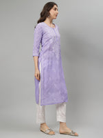 Load image into Gallery viewer, Seva Chikan Hand Embroidered Terivoil Cotton Lucknowi Chikankari Kurta