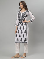 Load image into Gallery viewer, Seva Chikan Hand Embroidered Modal Lucknowi Chikankari Kurta