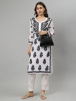 Load image into Gallery viewer, Seva Chikan Hand Embroidered Modal Lucknowi Chikankari Kurta