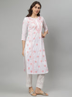Load image into Gallery viewer, Seva Chikan Hand Embroidered Cotton Chikankari kurta