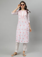 Load image into Gallery viewer, Seva Chikan Hand Embroidered Cotton Chikankari kurta