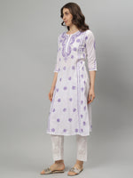 Load image into Gallery viewer, Seva Chikan Hand Embroidered Cotton Chikankari kurta