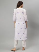 Load image into Gallery viewer, Seva Chikan Hand Embroidered Cotton Chikankari kurta