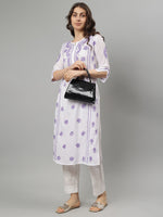 Load image into Gallery viewer, Seva Chikan Hand Embroidered Cotton Chikankari kurta