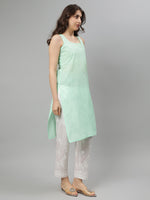 Load image into Gallery viewer, Seva Chikan Hand Embroidered Georgette Lucknowi Chikankari Kurta With Slip