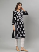Load image into Gallery viewer, Seva Chikan Hand Embroidered Modal Lucknowi Chikankari Kurta