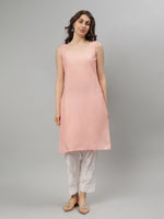 Load image into Gallery viewer, Seva Chikan Hand Embroidered Georgette Lucknowi Chikankari Kurta With Slip