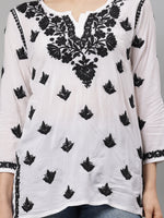 Load image into Gallery viewer, Seva Chikan Hand Embroidered Modal Lucknowi Chikan Top