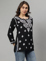 Load image into Gallery viewer, Seva Chikan Hand Embroidered Modal Lucknowi Chikan Top