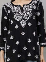 Load image into Gallery viewer, Seva Chikan Hand Embroidered Modal Lucknowi Chikan Top