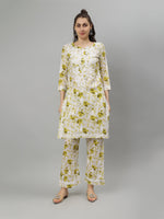 Load image into Gallery viewer, Seva Chikan Hand Embroidered Cotton Lucknowi Chikankari Kurta Set