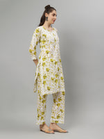 Load image into Gallery viewer, Seva Chikan Hand Embroidered Cotton Lucknowi Chikankari Kurta Set