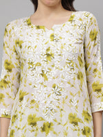 Load image into Gallery viewer, Seva Chikan Hand Embroidered Cotton Lucknowi Chikankari Kurta Set