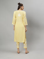 Load image into Gallery viewer, Seva Chikan Hand Embroidered Rayon Lucknowi Chikankari Kurta Set