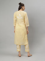 Load image into Gallery viewer, Seva Chikan Hand Embroidered Cotton Lucknowi Chikankari Kurta Set