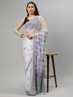 Load image into Gallery viewer, Seva Chikan Hand Embroidered Georgette Lucknowi Chikankari Saree