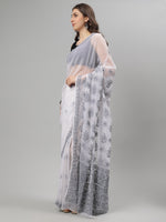 Load image into Gallery viewer, Seva Chikan Hand Embroidered Georgette Lucknowi Chikankari Saree