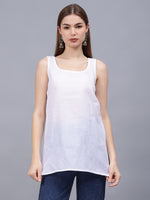 Load image into Gallery viewer, Seva Chikan Hand Embroidered Georgette Lucknowi Chikan Top With Slip