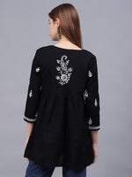 Load image into Gallery viewer, Seva Chikan Hand Embroidered Cotton Lucknowi Chikan Top