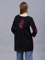 Load image into Gallery viewer, Seva Chikan Hand Embroidered Cotton Lucknowi Chikan Top