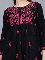 Load image into Gallery viewer, Seva Chikan Hand Embroidered Cotton Lucknowi Chikan Top