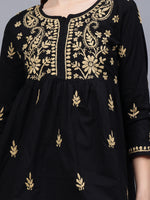 Load image into Gallery viewer, Seva Chikan Hand Embroidered Cotton Lucknowi Chikan Top