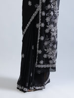 Load image into Gallery viewer, Seva Chikan Hand Embroidered Georgette Lucknowi Chikankari Saree
