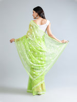 Load image into Gallery viewer, Seva Chikan Hand Embroidered Georgette Lucknowi Chikankari Saree