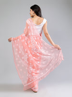 Load image into Gallery viewer, Seva Chikan Hand Embroidered Georgette Lucknowi Chikankari Saree