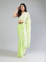 Load image into Gallery viewer, Seva Chikan Hand Embroidered Georgette Lucknowi Chikankari Saree